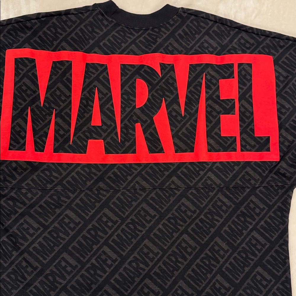 Disney Parks Spirit Jersey Marvel Logo NWOT Size XS